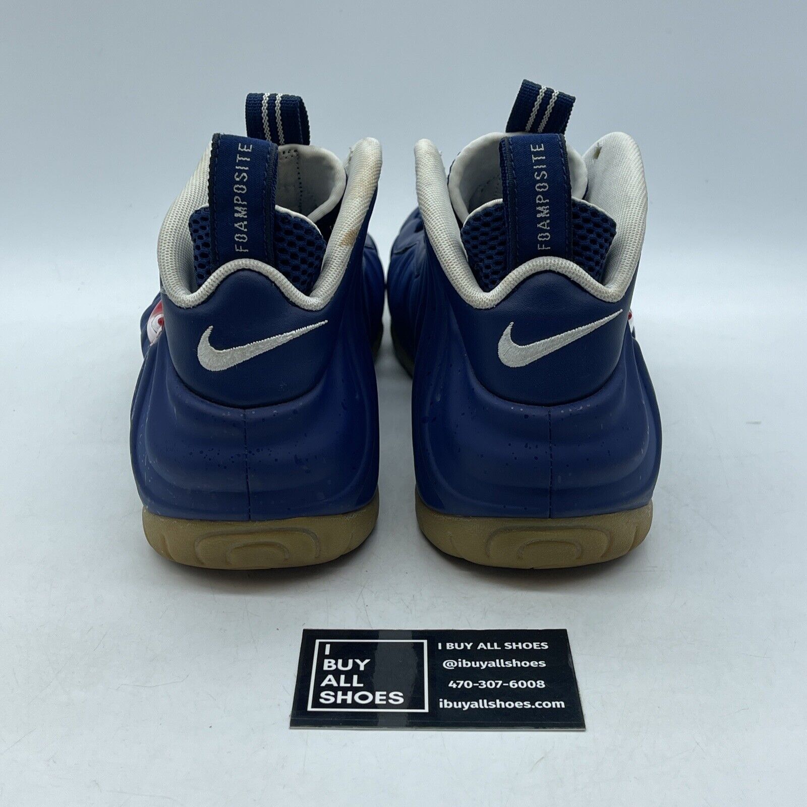 Size 9.5 - Nike Air Foamposite Pro USA Blue Red White Suede Leather (CJ0325-400)
