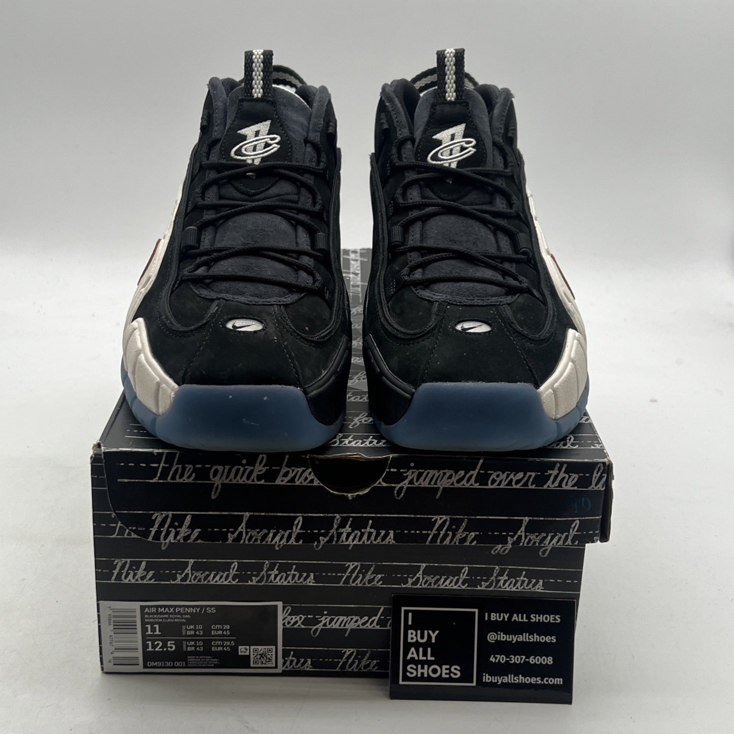 Size 11 - Nike Social Status x Air Max Penny 1 Recess - Black (DM9130-001)