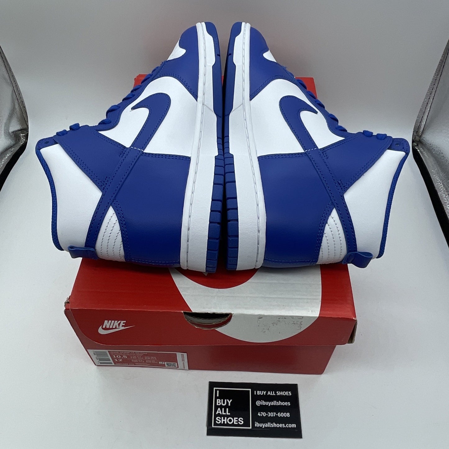 Size 10.5 - Nike Dunk 2021 High Kentucky Blue White Leather (DD1399-102)