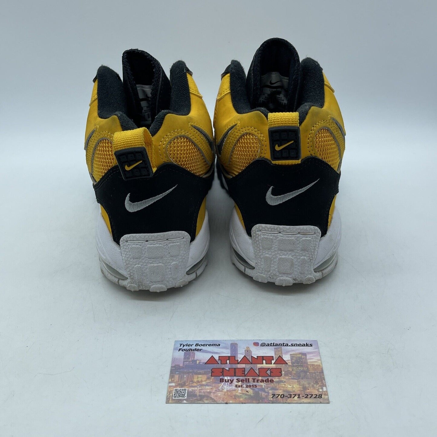 Size 8 - Nike Air Max Speed Turf Steelers Yellow. Black Suede (BV1165-700)