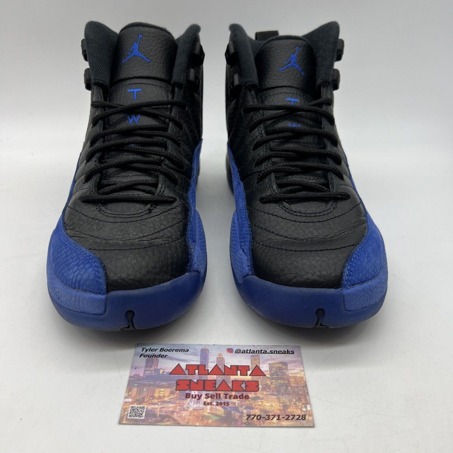 Size 6.5 - Air Jordan 12 Retro Game Royal Black Blue Leather (153265-014)