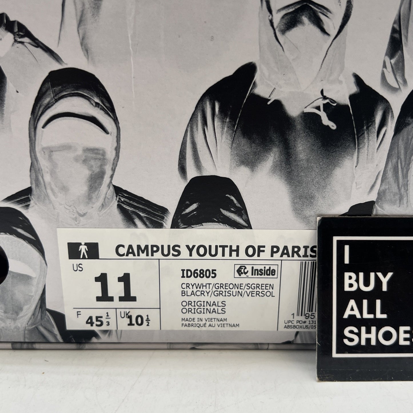 Size 11 - adidas Campus 80s x Youth of Paris Low White New (ID6805)