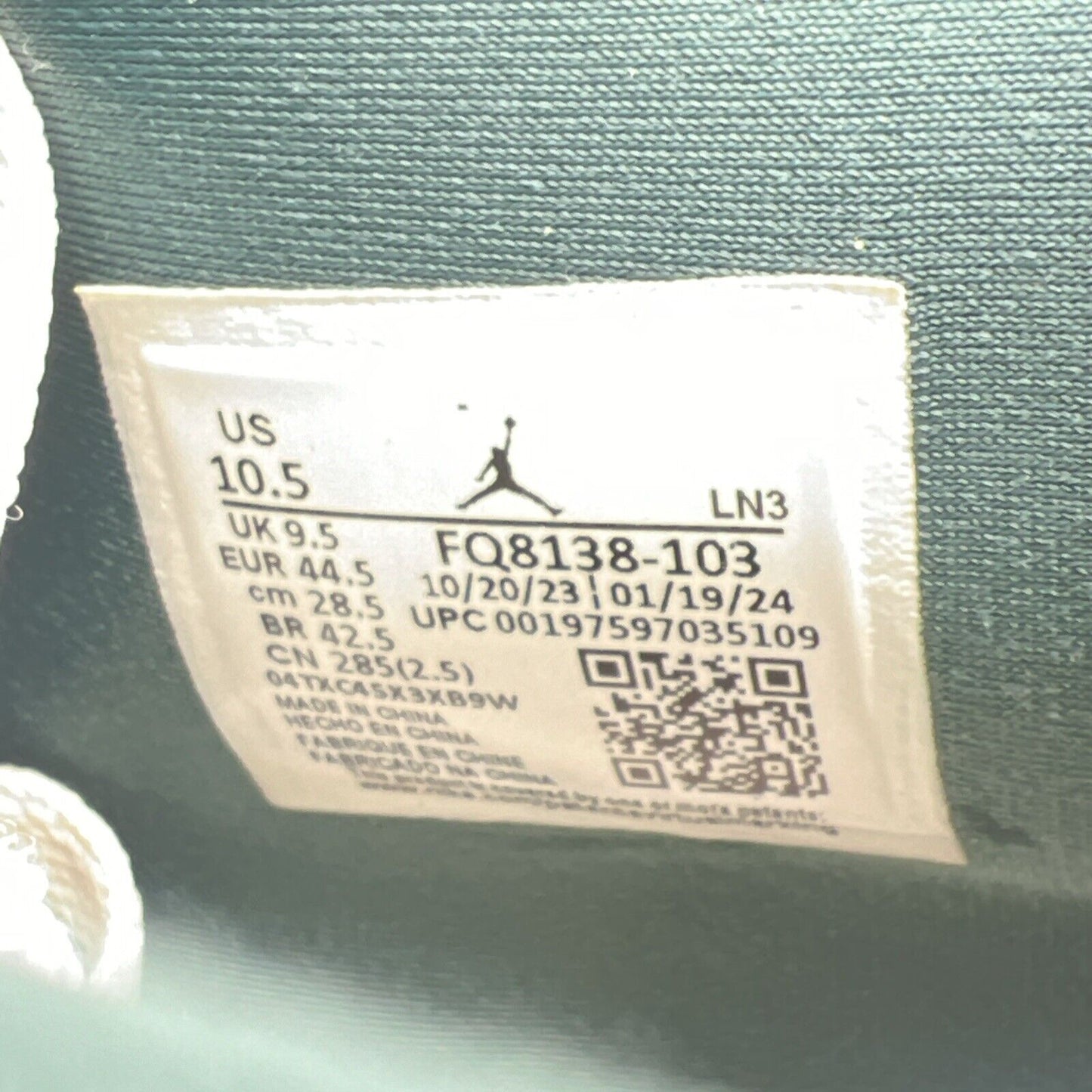Size 10.5 - Air Jordan 4 Retro Oxidized Green White Leather (FQ8138-103)