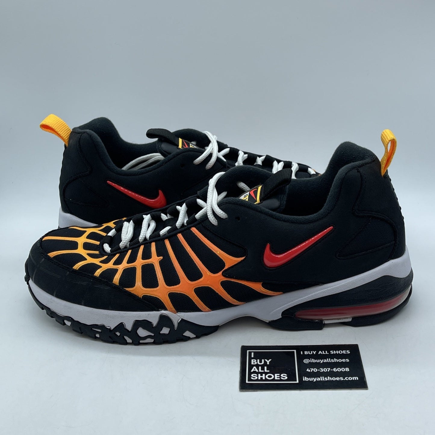 Size 13 - Nike Air Max 120 Laser Orange Red Black Suede (819857-003)
