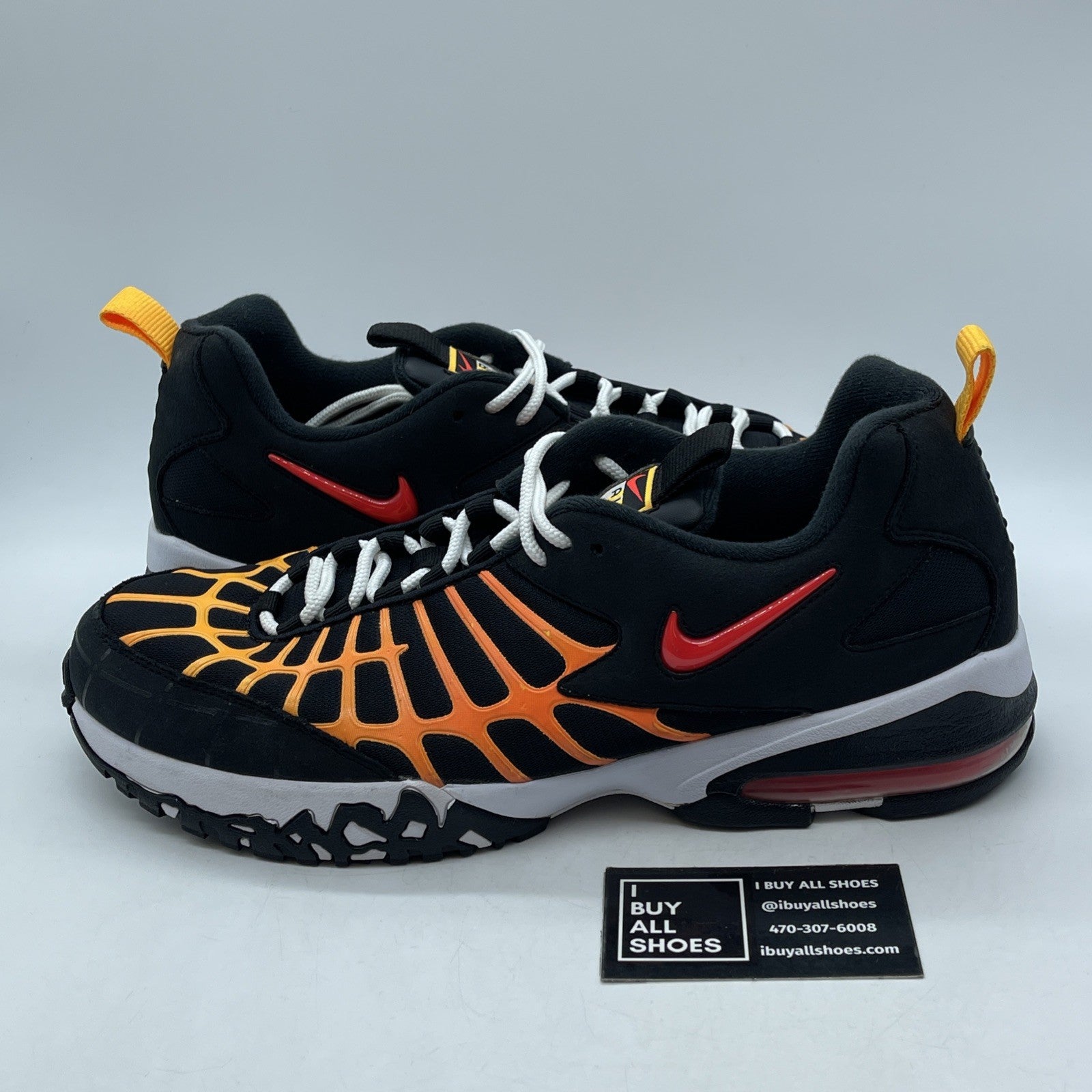 Size 13 - Nike Air Max 120 Laser Orange Red Black Suede (819857-003)