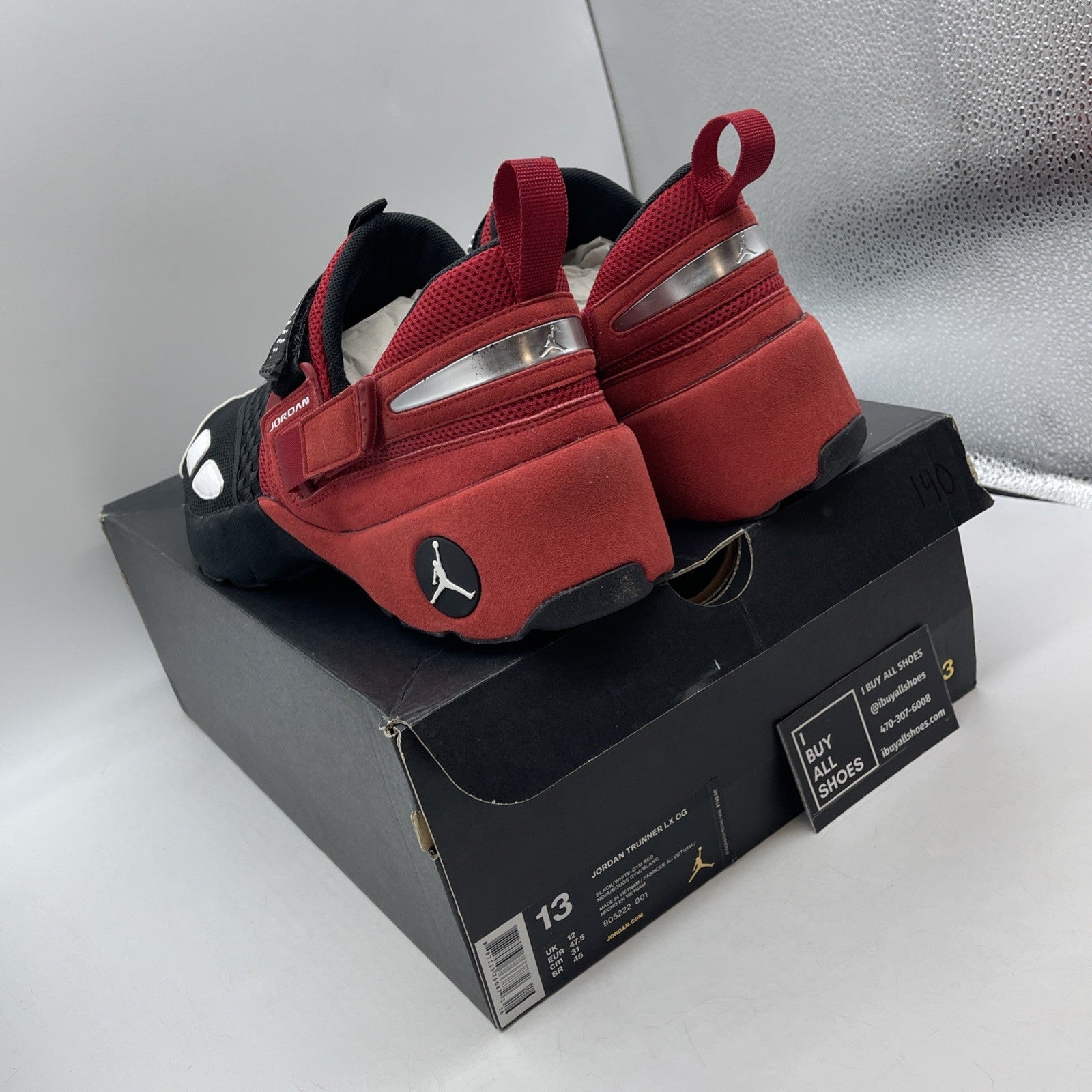 Size 13 - Air Jordan Trunner LX OG Black Gym Red (905222-001)
