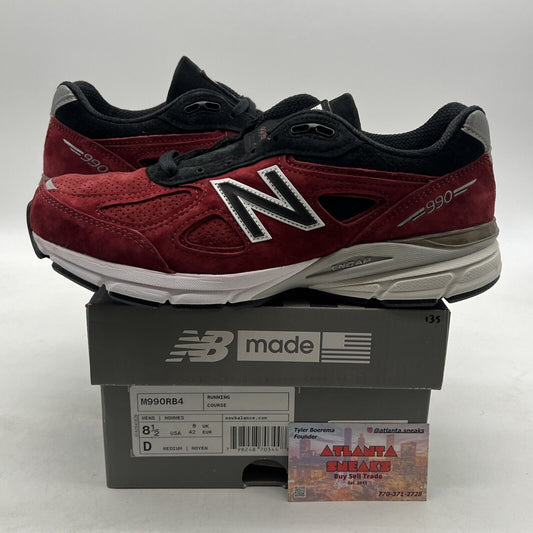 Size 8.5 - New Balance 990v4 Made in USA Burgundy (M990RB4)