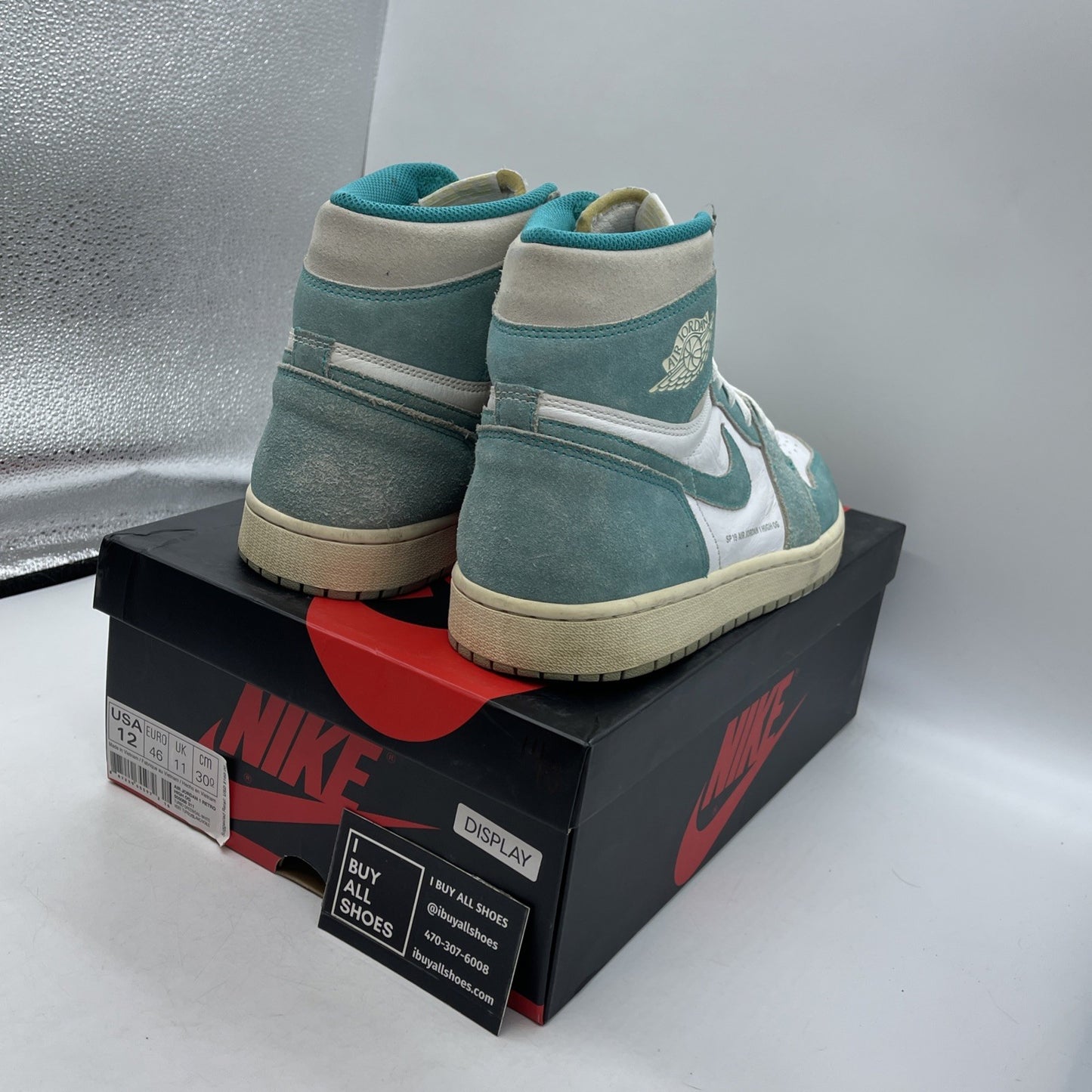 Size 12 - Air Jordan 1 Retro OG High Turbo Green (555088-311)