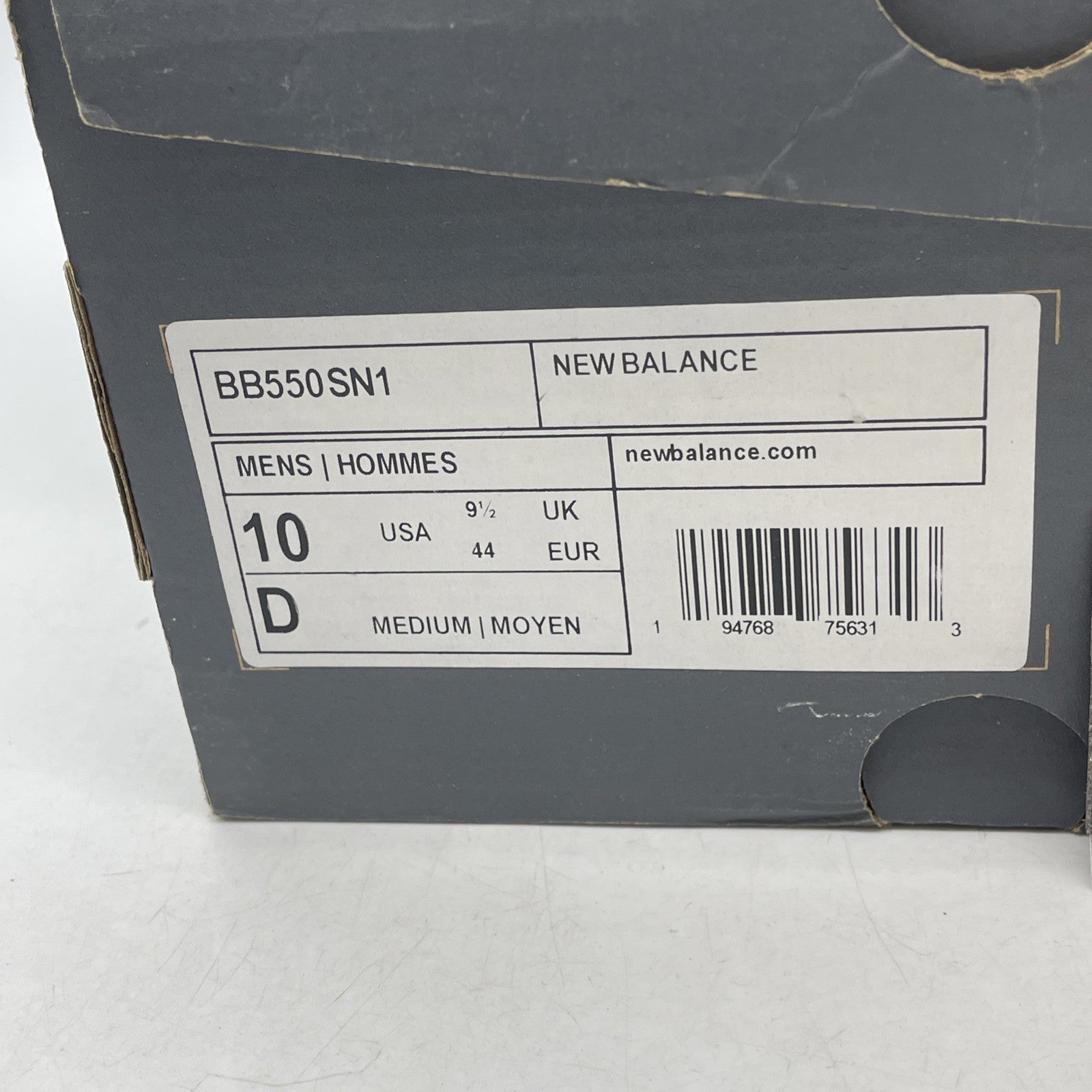 Size 10 - New Balance 550 White Team Royal (BB550SN1)