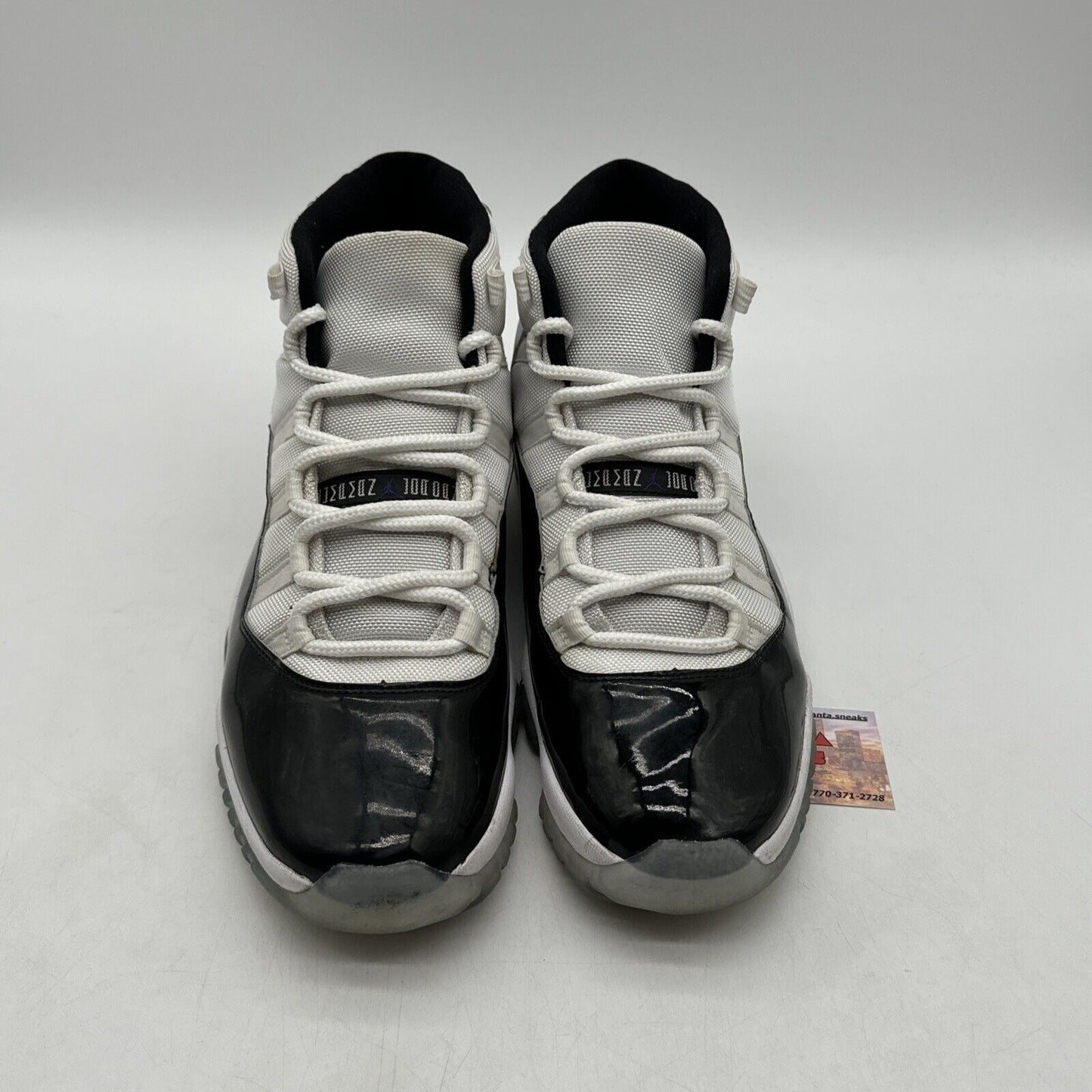 Size 13 - Jordan 11 Retro High Concord 2018 Black White Icy Sole Patent Leather