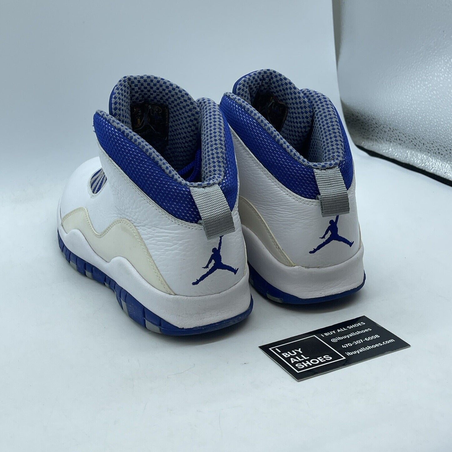 Size 9.5 - Air Jordan 10 Retro TXT Old Royal Blue White Suede (487214-107)