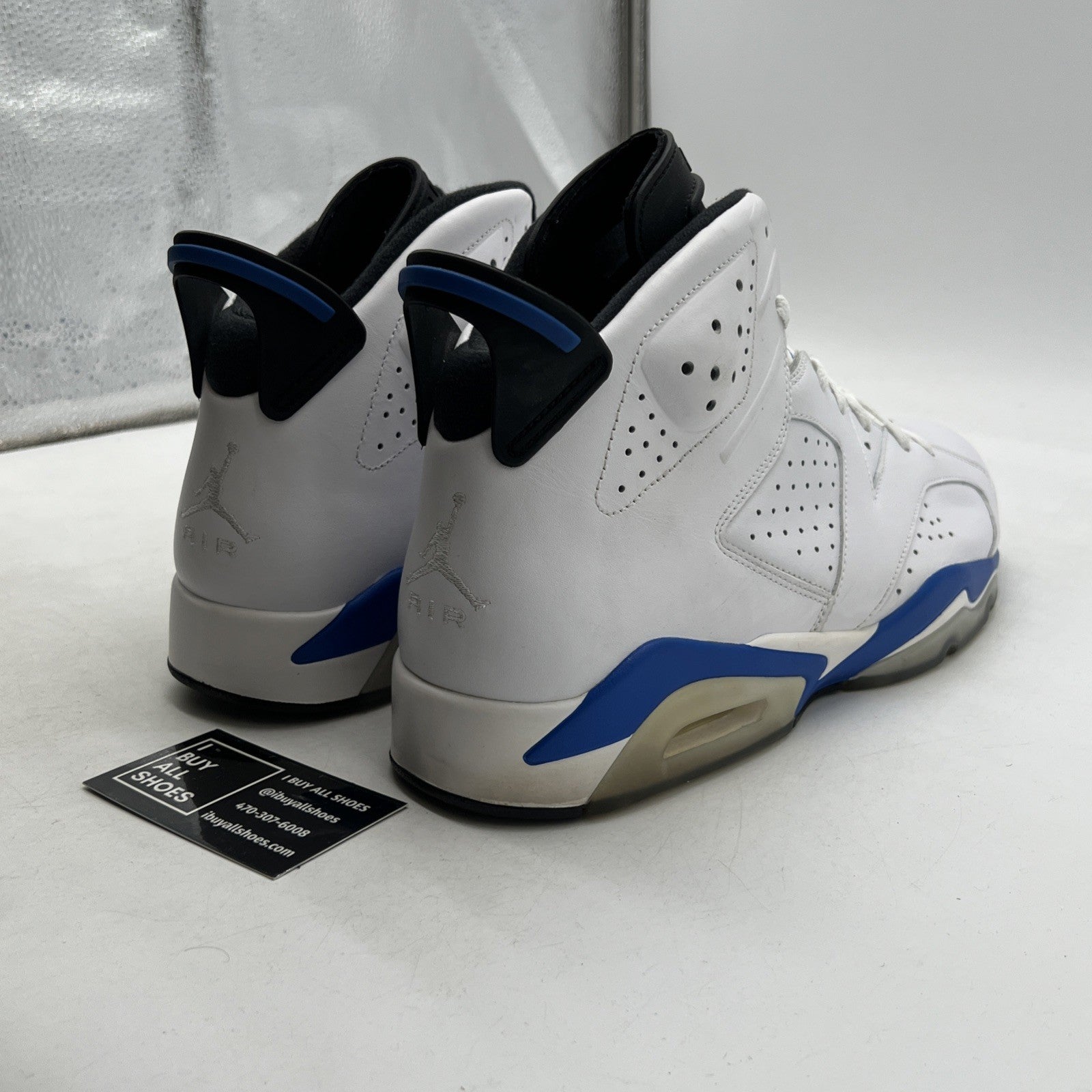 Size 14 - Air Jordan 6 Retro 2014 Sport Blue (384664-107)