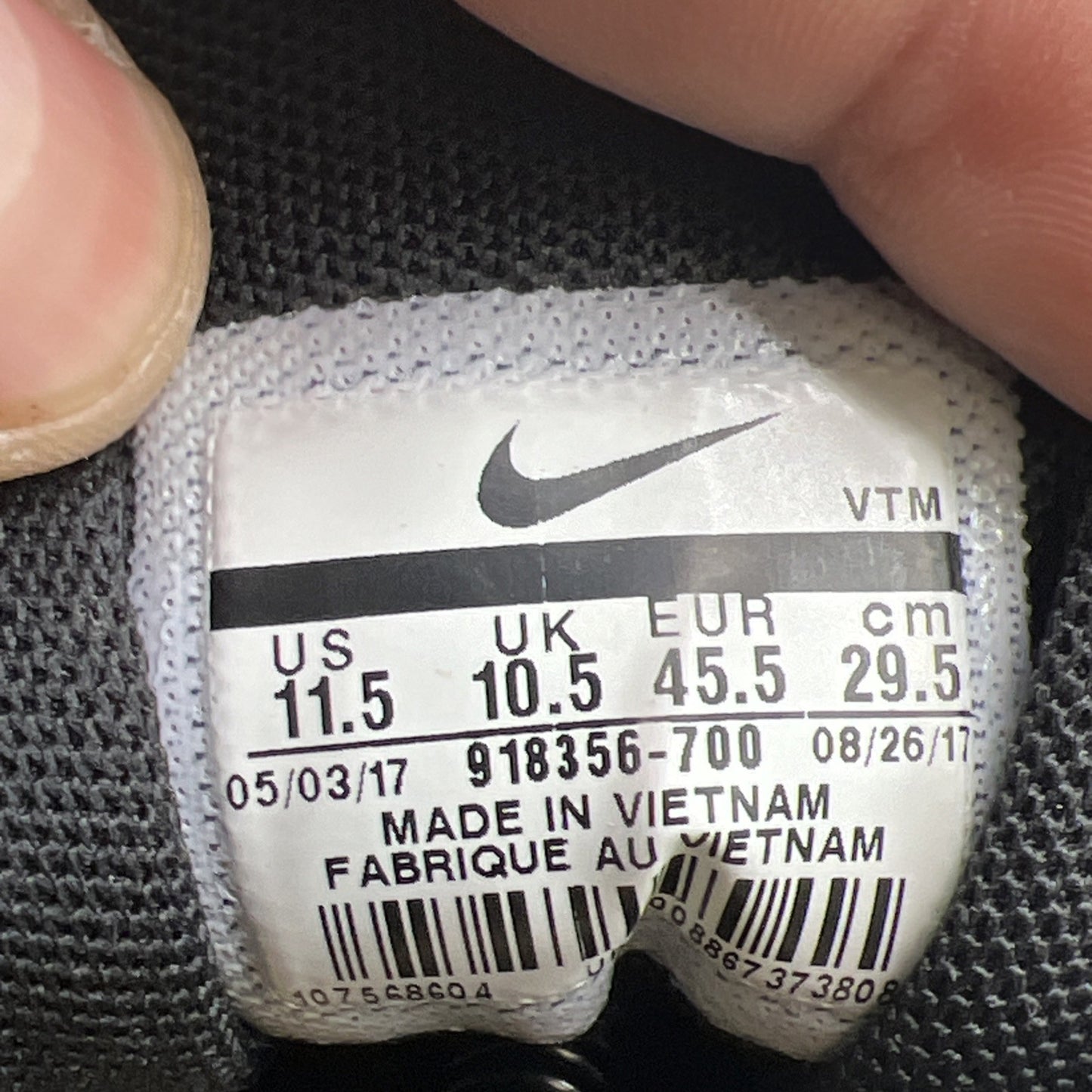 Size 11.5 - Nike Air Max 97 Ultra 17 Metallic Gold (918356-700)