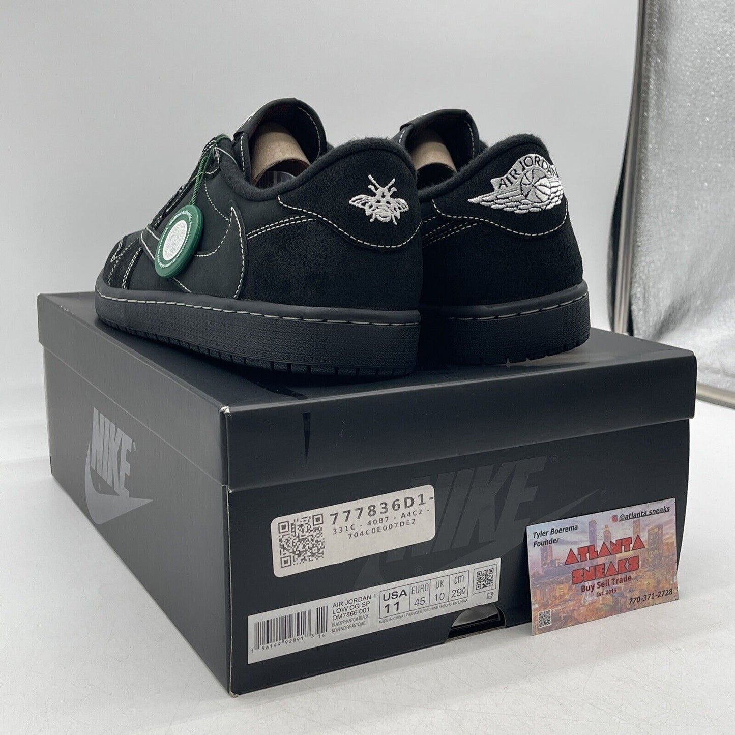 Size 11 - Jordan 1 Retro Low OG SP x Travis Scott Black Phantom (DM7866-001)