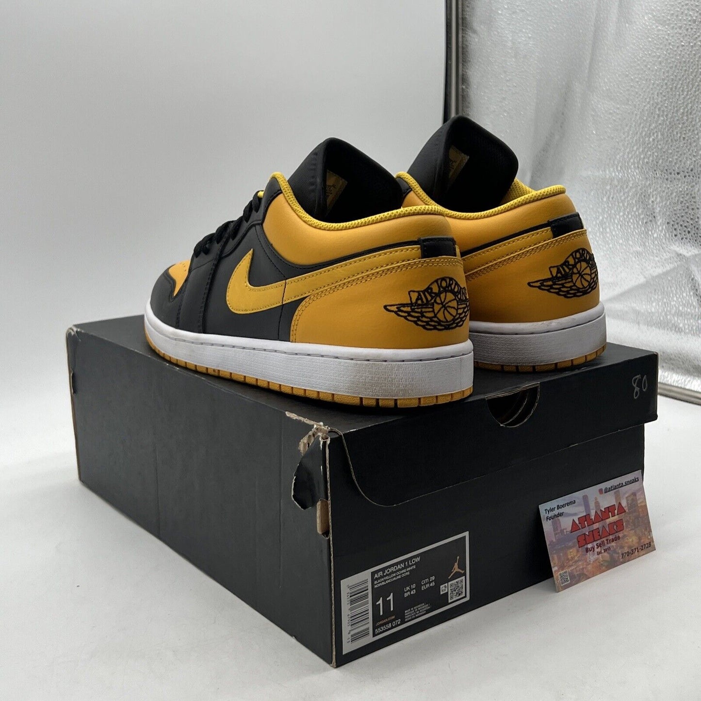 Size 11 - Air Jordan 1 Low Yellow Ochre (553558-072)