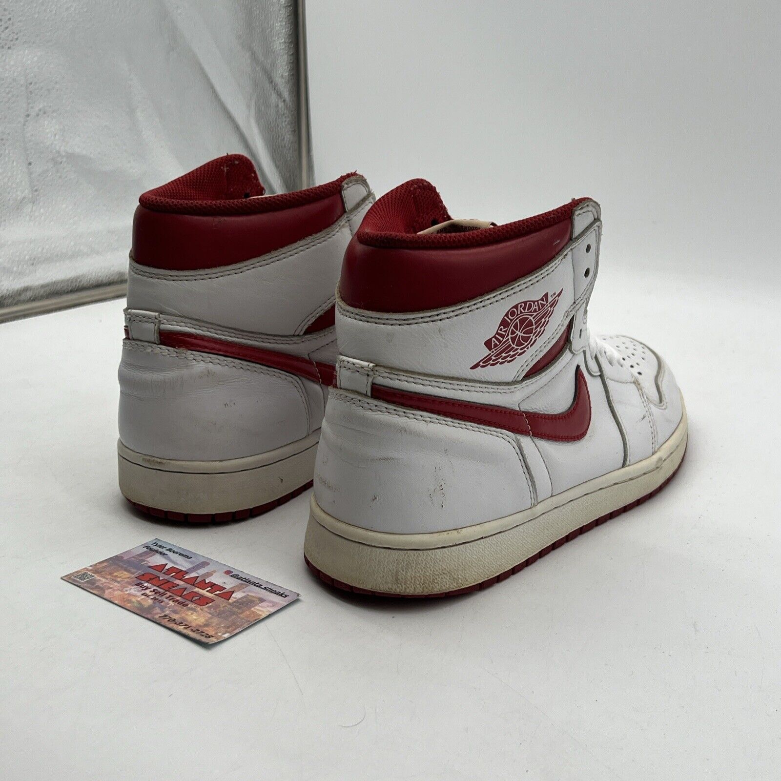 Size 10 - Air Jordan 1 Retro OG High Metallic Red White Leather (555088-103)