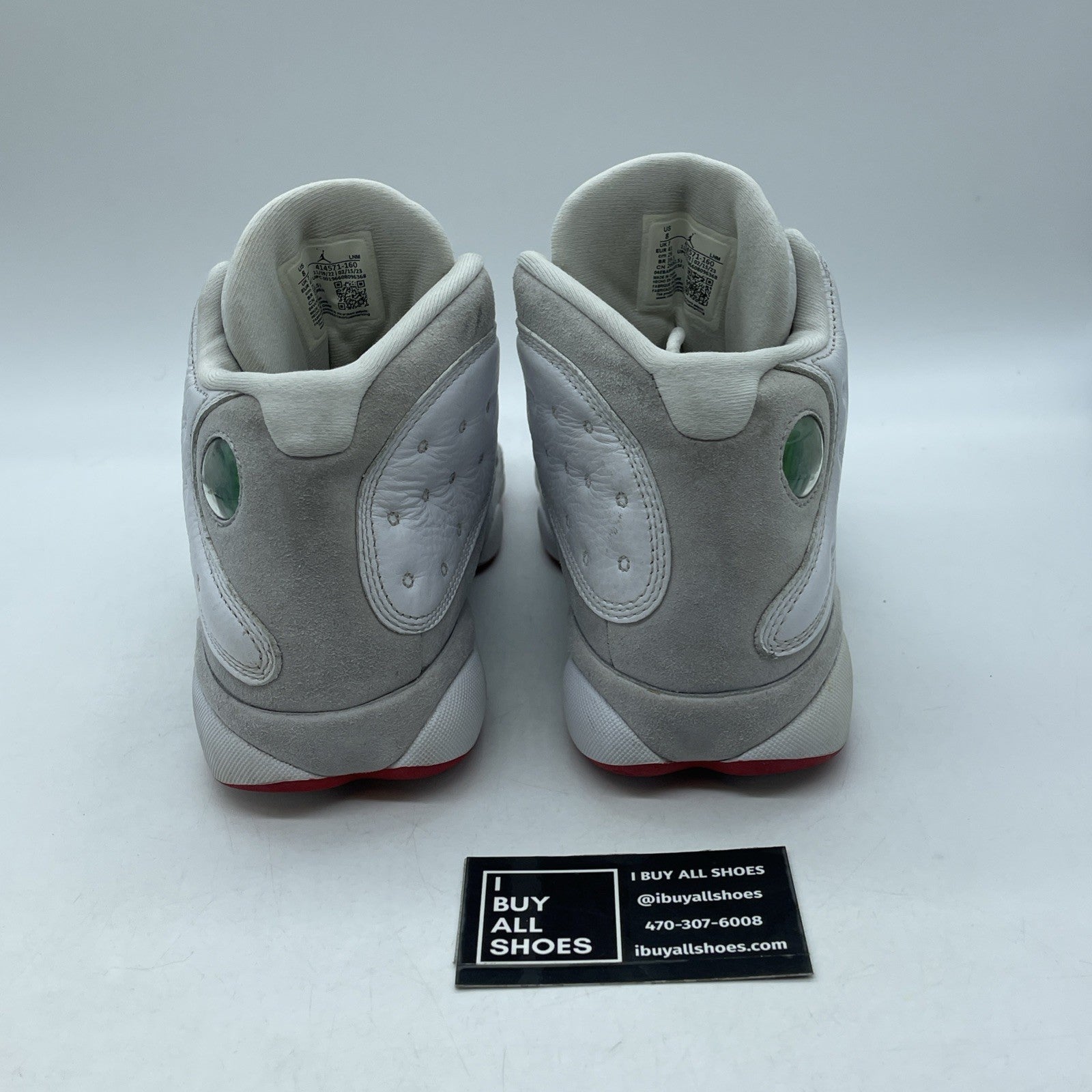 Size 8 - Air Jordan 13 Retro White Wolf Grey Suede Leather (414571-160)
