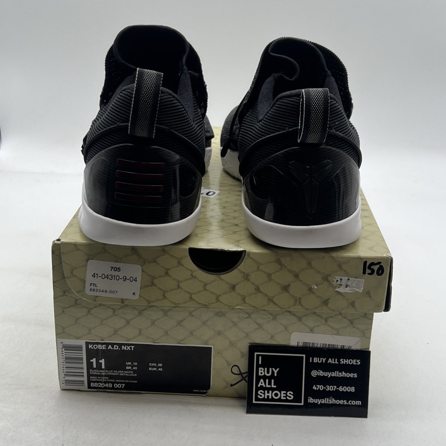 Size 11 - Nike Kobe A.D. NXT Black White (882049-007)