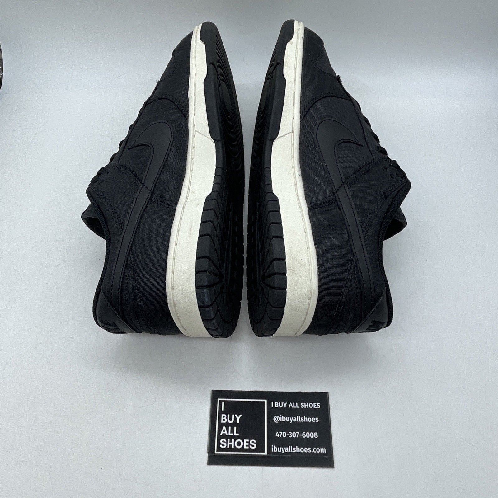 Size 12 - Nike Dunk Low Black Canvas (DV7211-001)