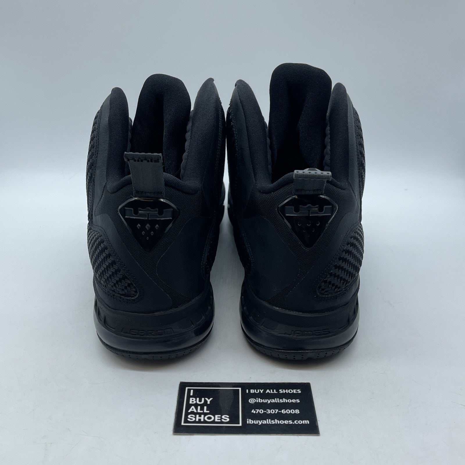 Size 13 - Nike LeBron 9 Blackout Suede Leather (469764-001)