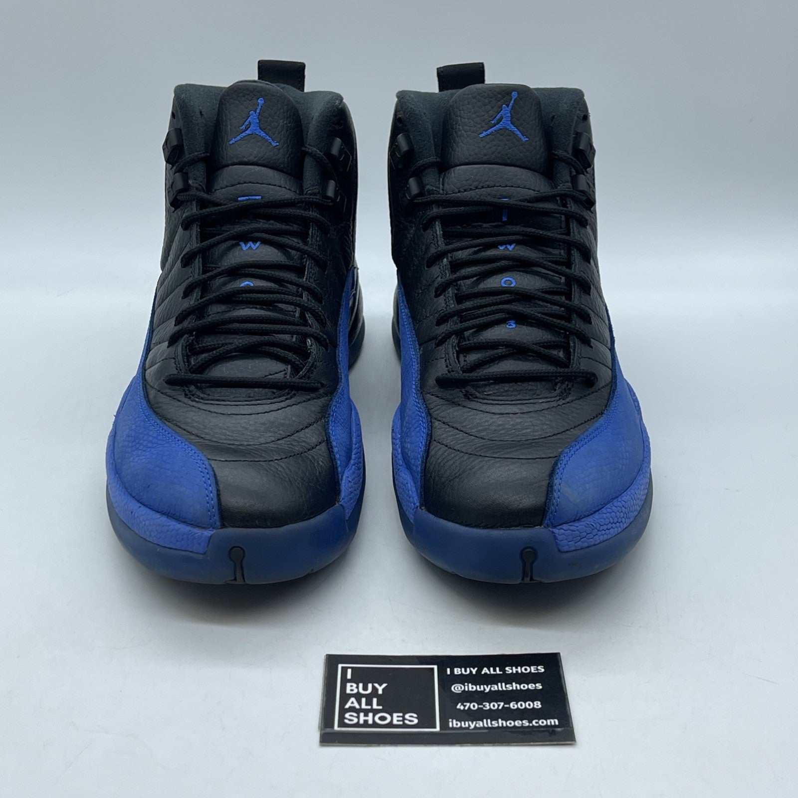 Size 11.5 - Air Jordan 12 Retro Game Royal Black Suede Leather (130690-014)