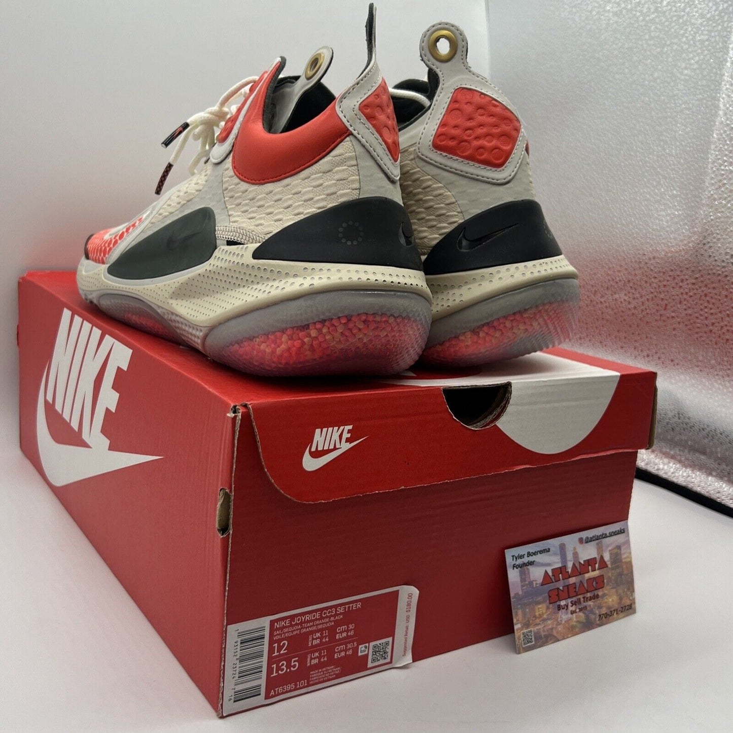 Size 12 - Nike Joyride CC3 Setter Sail Orange Black Brand New OG All