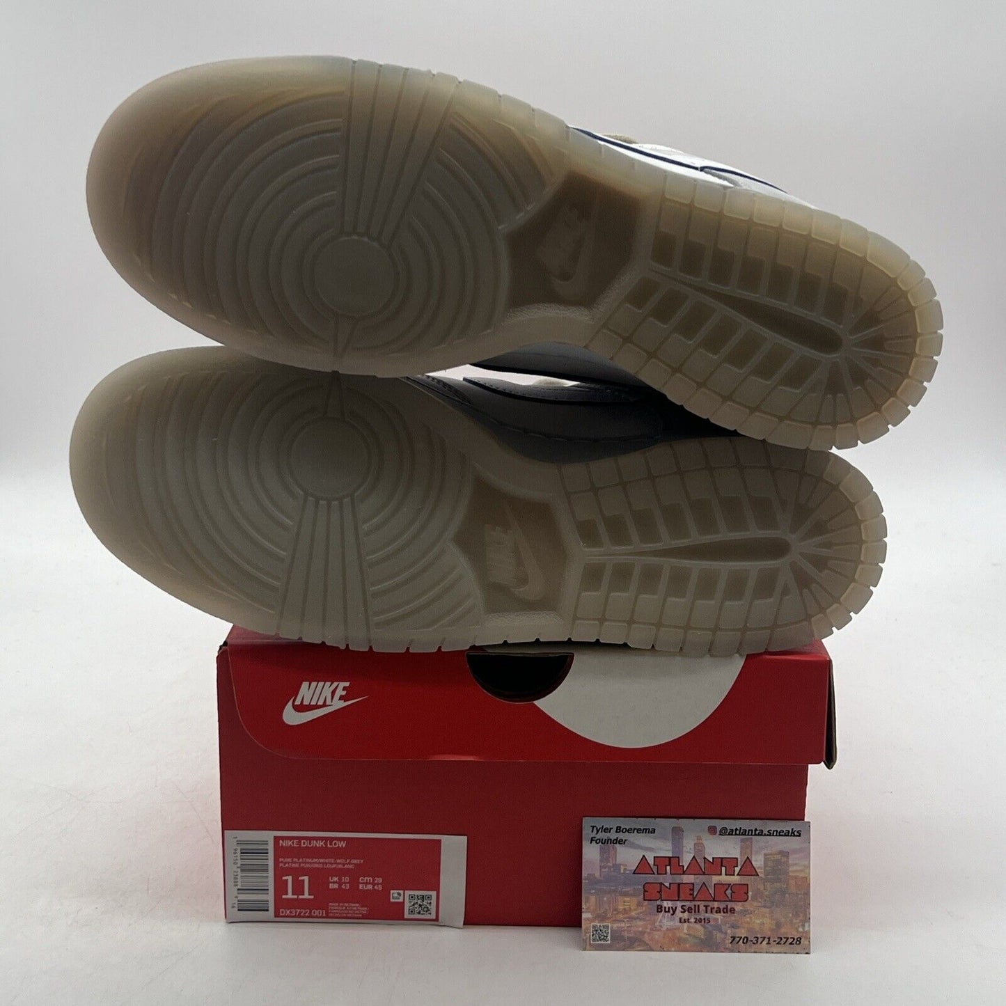 Size 11 - Nike Dunk Low Wolf Grey Pure Platinum Suede (DX3722-001)