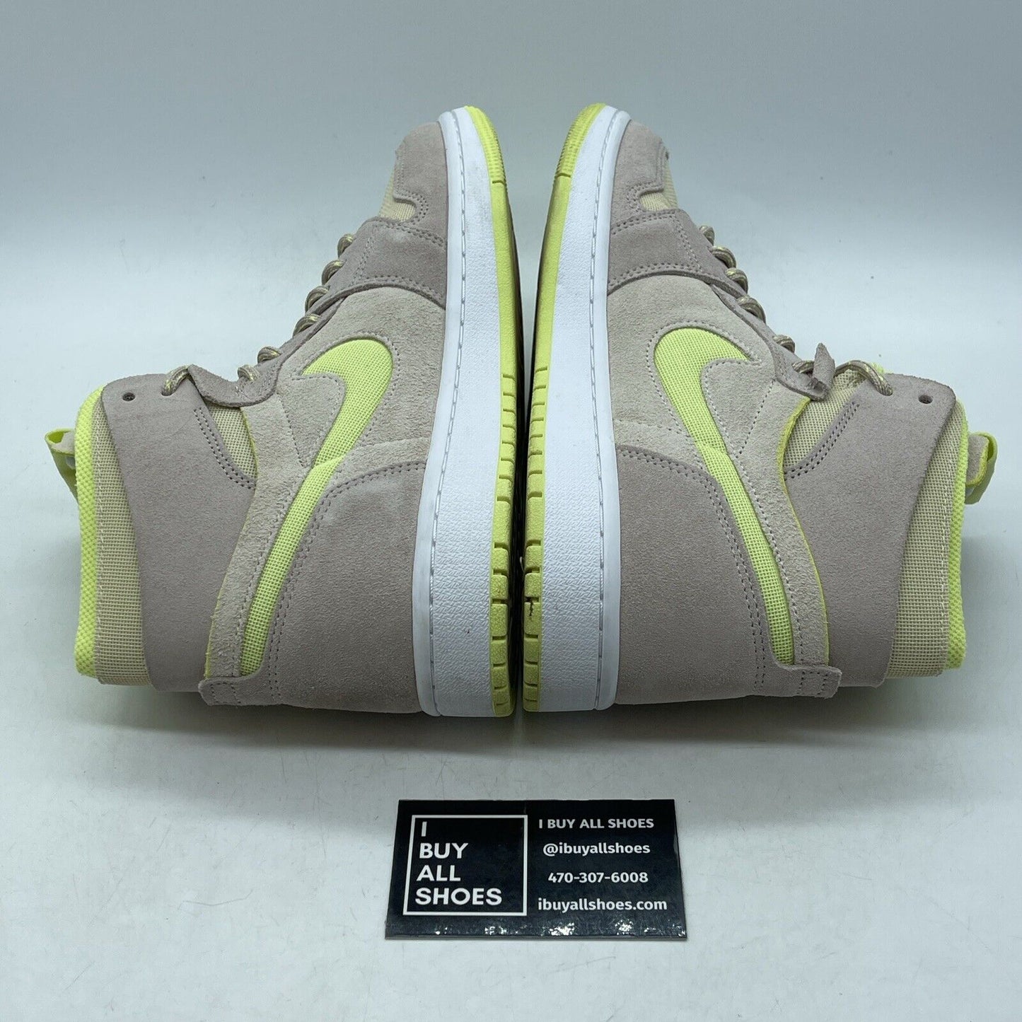 Size 9.5W - Air Jordan 1 Zoom Comfort High Lemon Twist Brown Suede (CT0979-200)