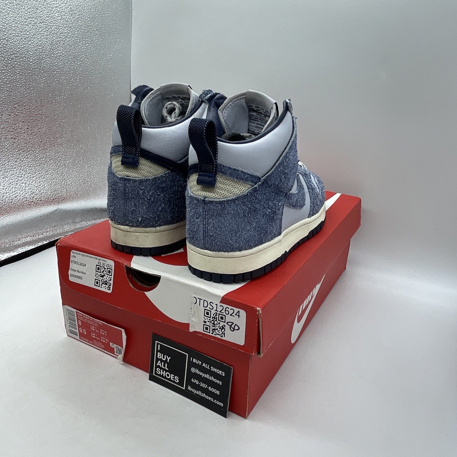 Size 8 - Nike Notre x Dunk High Midnight Navy (CW3092-400)