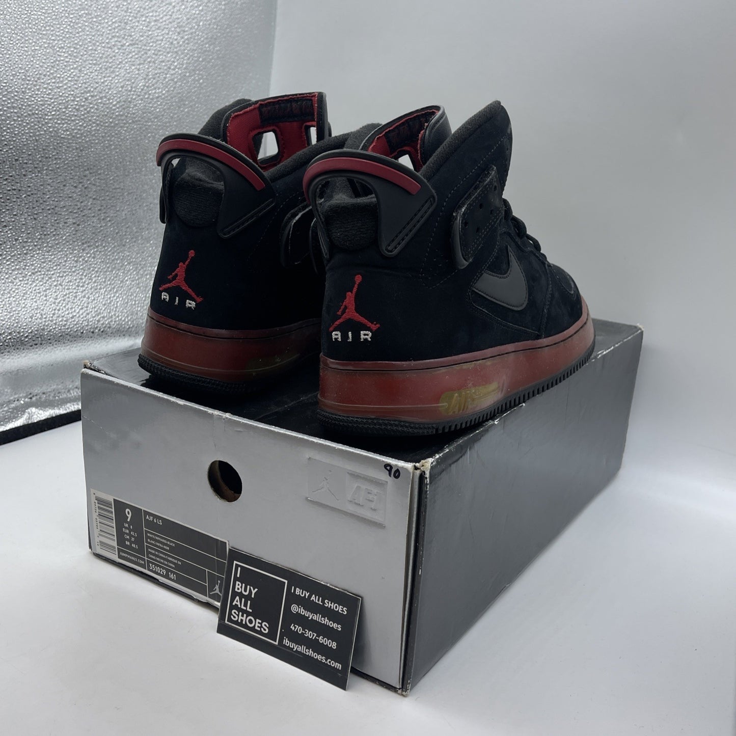 Size 9 - Air Jordan Fusion 6 White Infrared (351029-161)