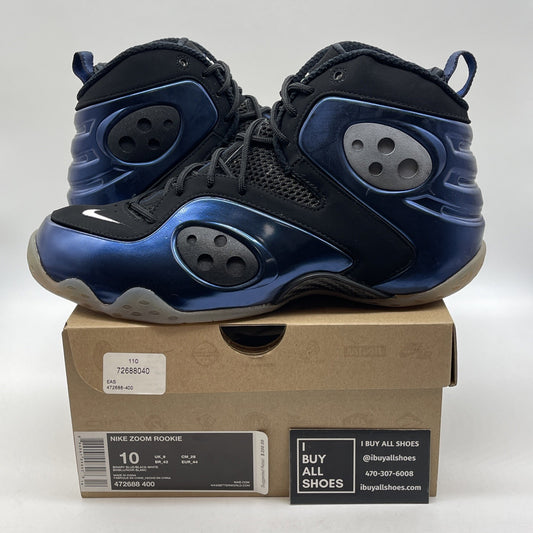 Size 10 - Nike Zoom Rookie Binary Blue Black Suede (472688-400)