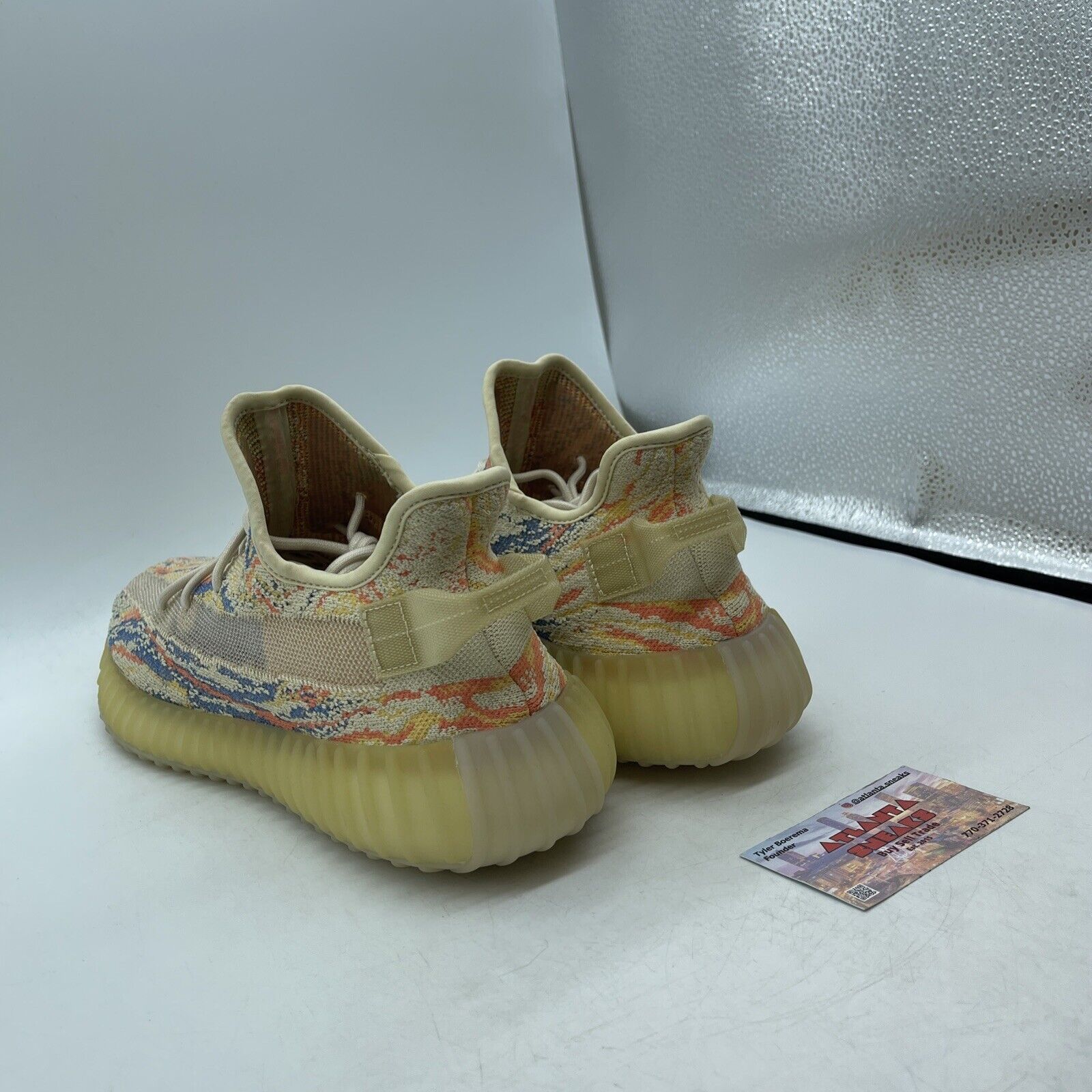 Size 10 - adidas Yeezy Boost 350 V2 Low MX Oat Orange Blue Yellow (GW3773)