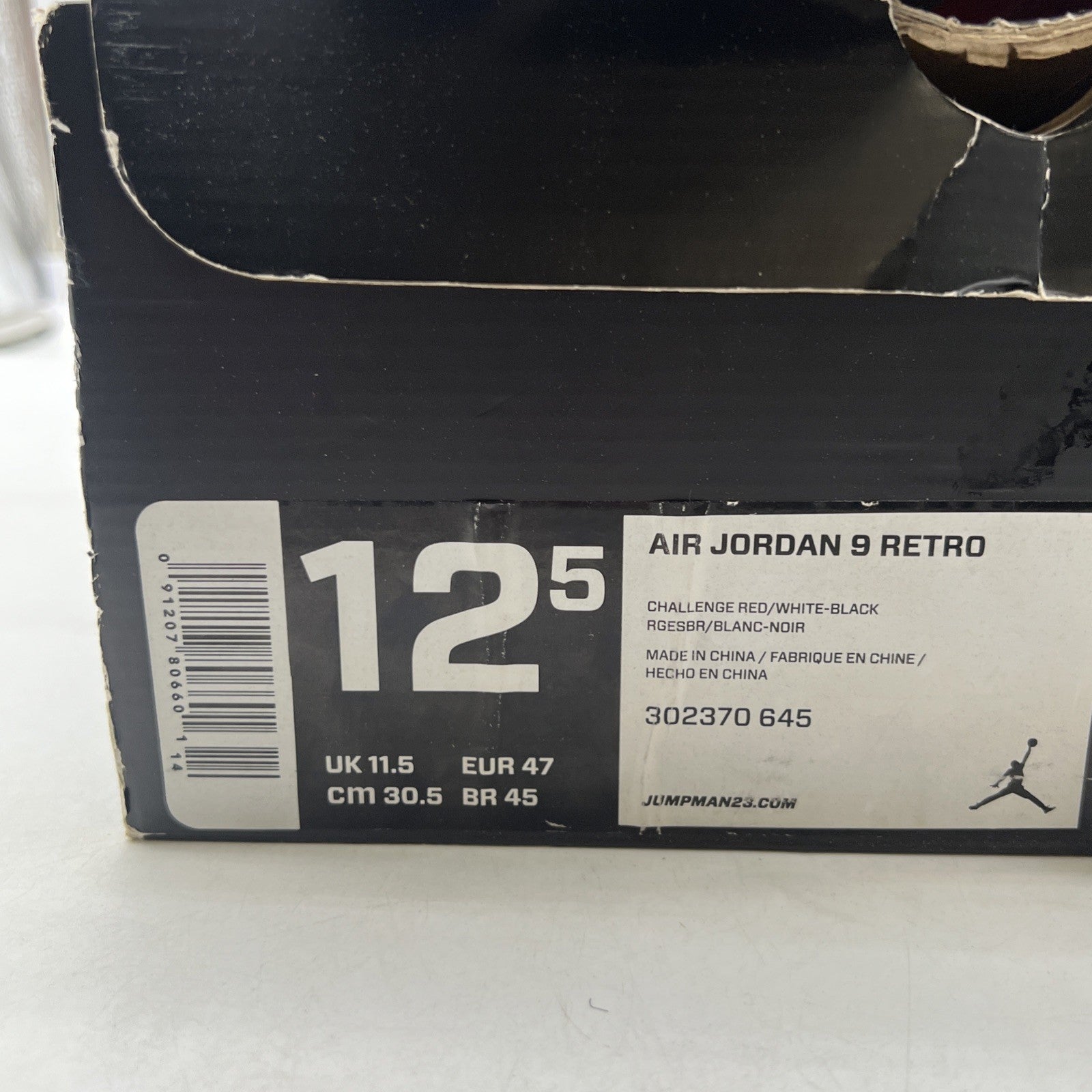 Size 12.5 - Air Jordan 9 Retro Motorboat Jones (302370-645)