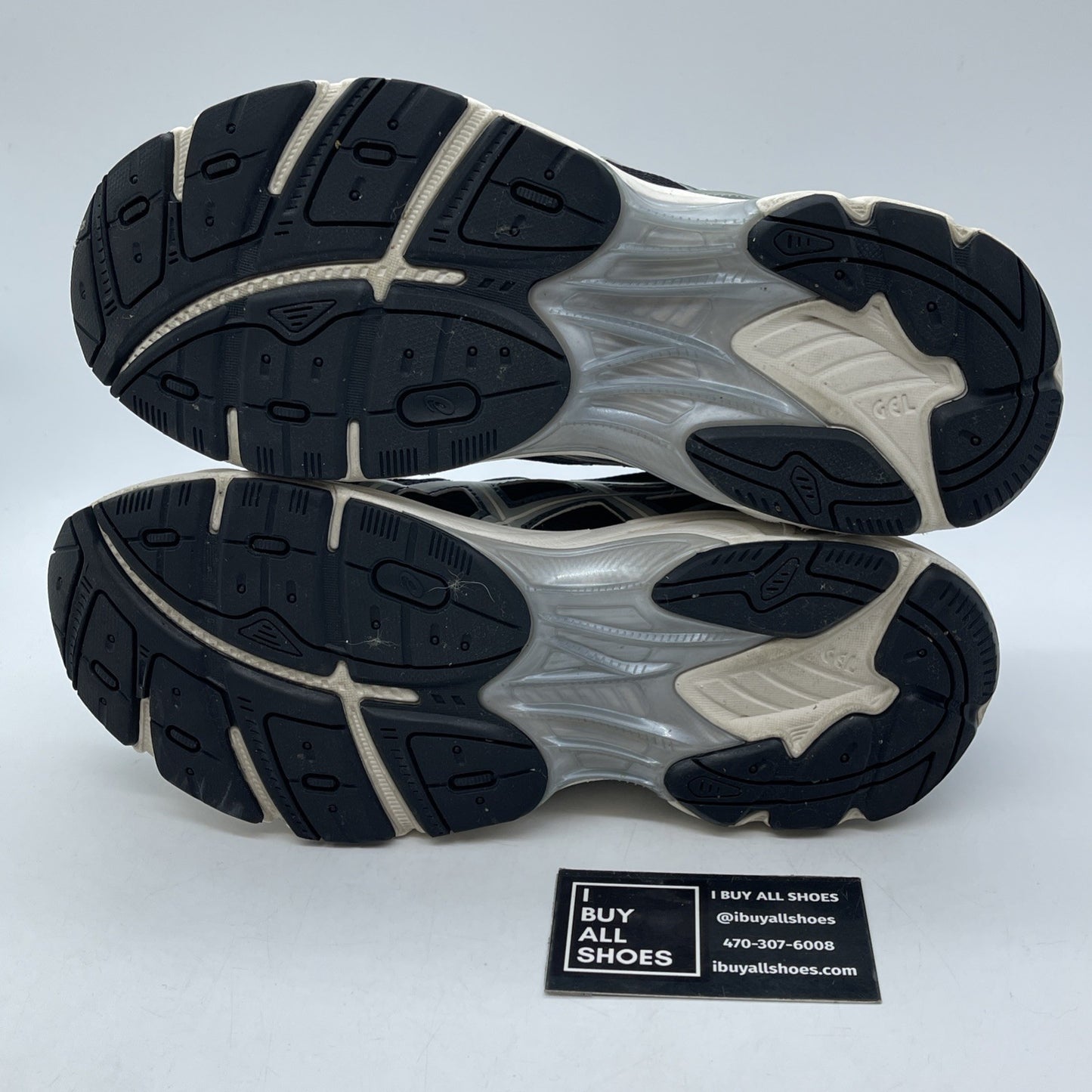 Size 9 - Asics GT-2160 Black / Seal Grey White Suede Leather (F961123)