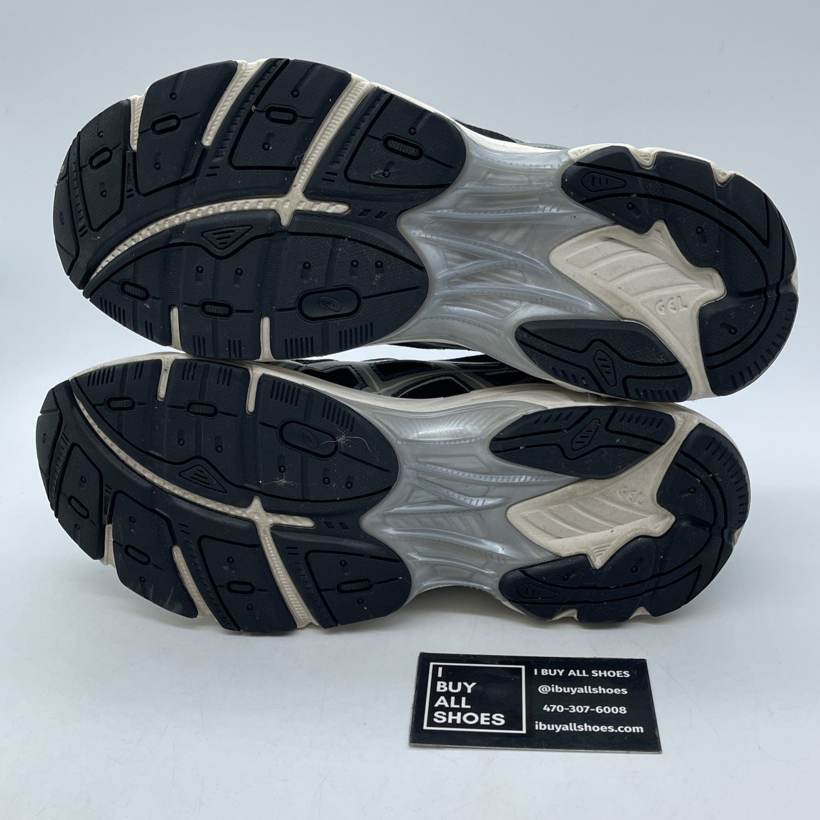 Size 9 - Asics GT-2160 Black / Seal Grey White Suede Leather (F961123)