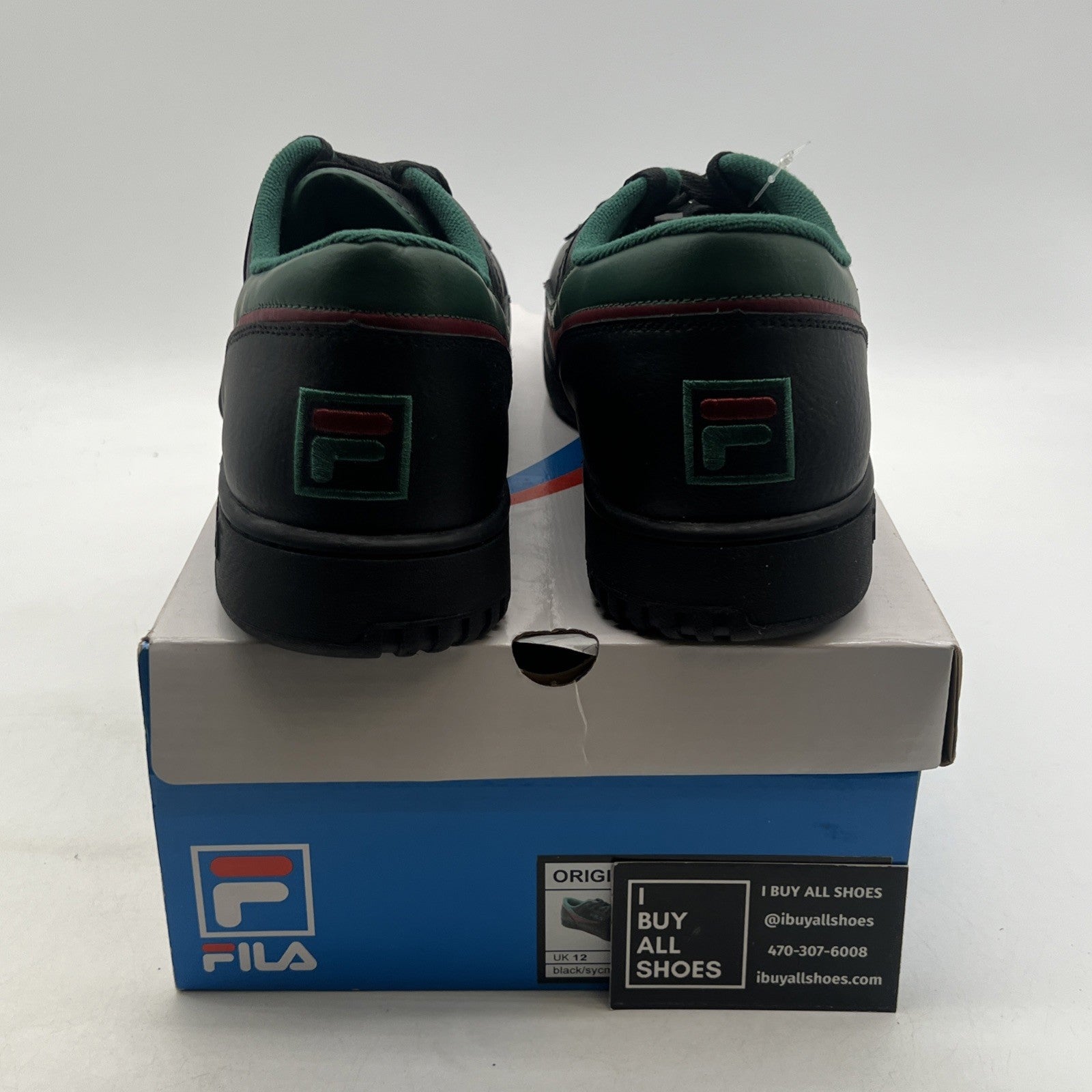 Size 13 - Fila Original Fitness Low Men's Black/Green/Red (1VF80111-026)