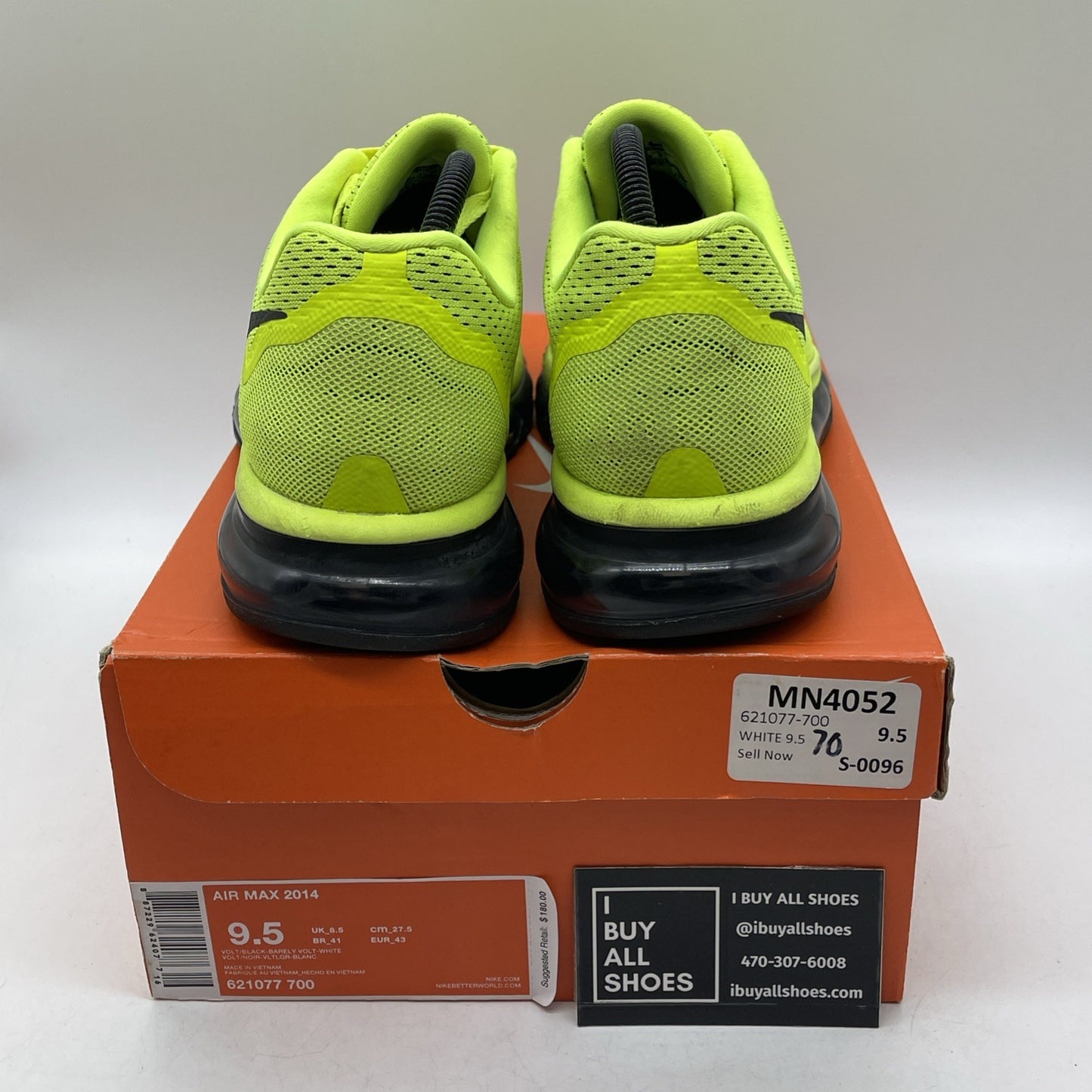Size 9.5 - Nike Air Max 2014 Volt (621077-700)