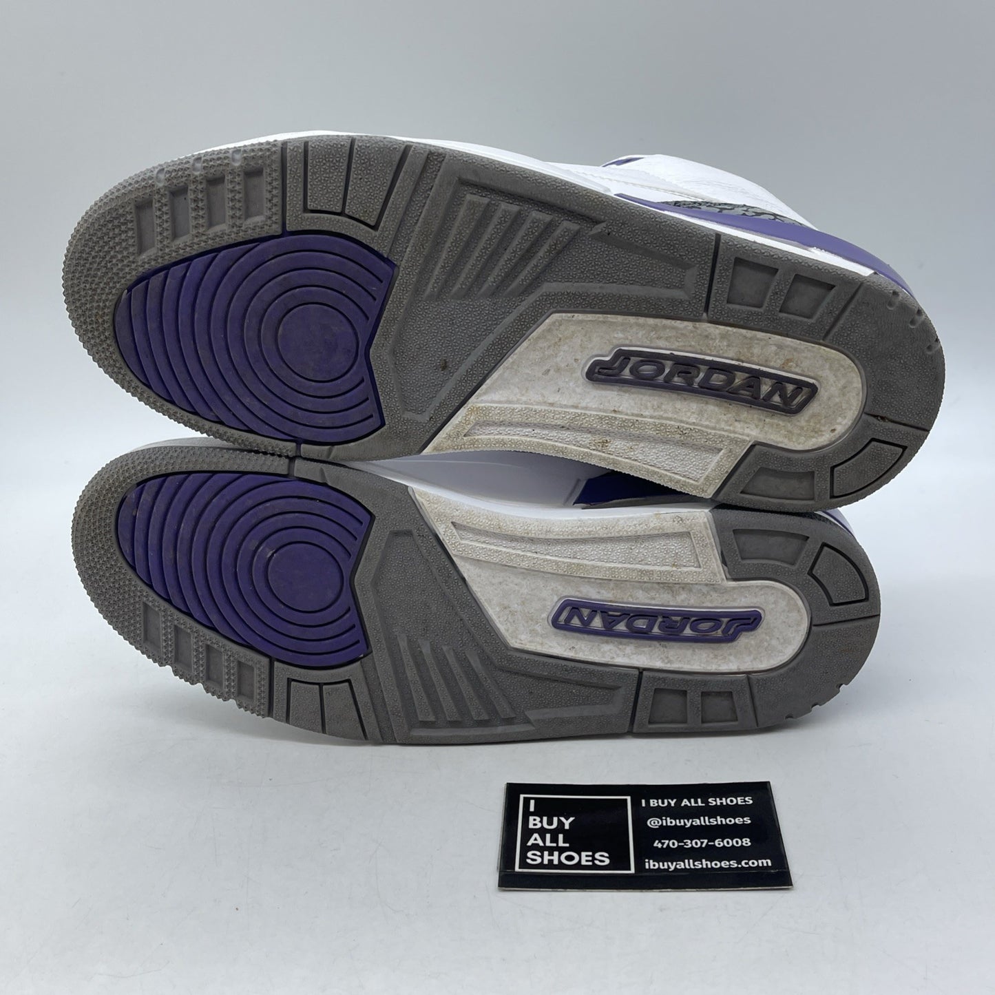 Size 8.5 - Jordan 3 Retro Mid Dark Iris Leather Grey Suede (CT8532-105)