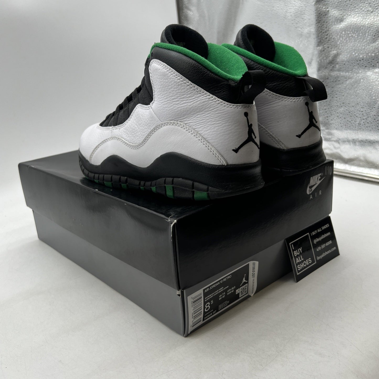 Size 8.5 - Air Jordan 10 Retro 2019 Seattle (310805-137)