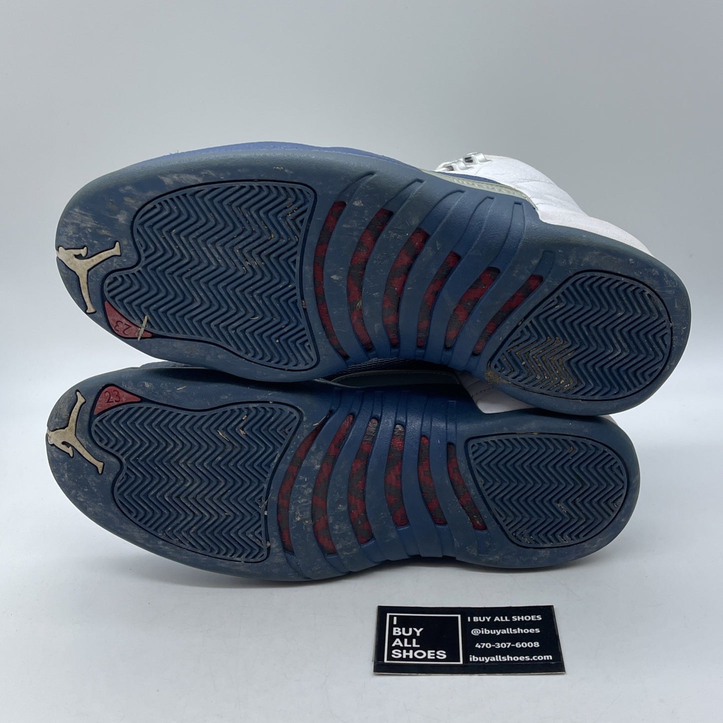 Size 11 - Jordan 12 Retro French Blue White Silver Leather (130690-113)