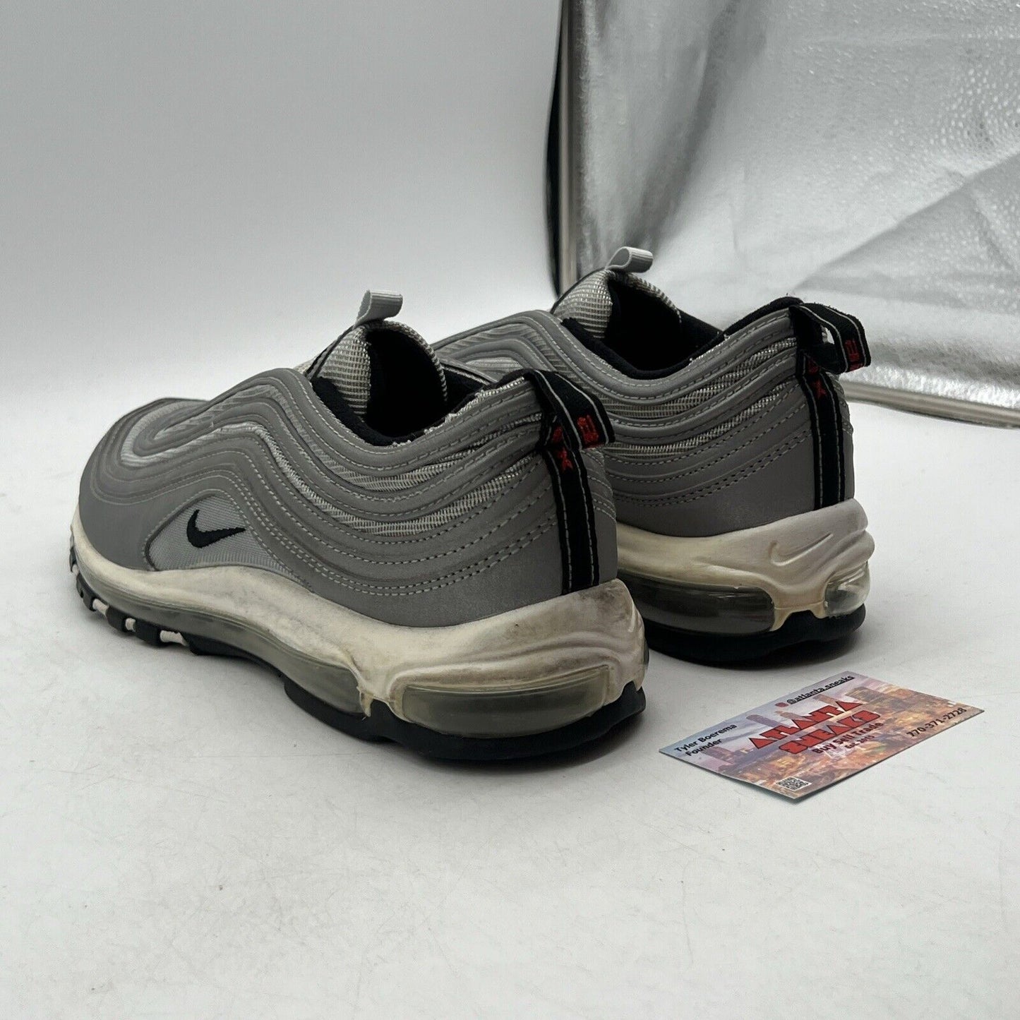 Size 12 - Nike Air Max 97 Reflect Silver Black White (312834-007)