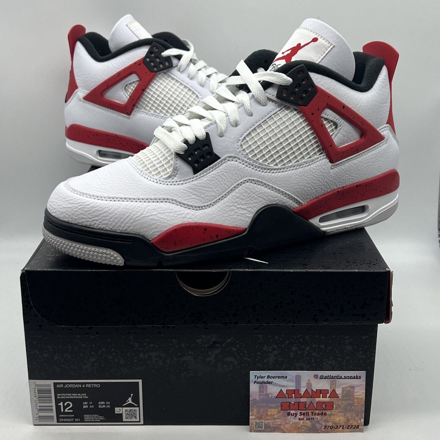 Size 12 - Jordan 4 Retro Mid Red Cement Brand New Og All