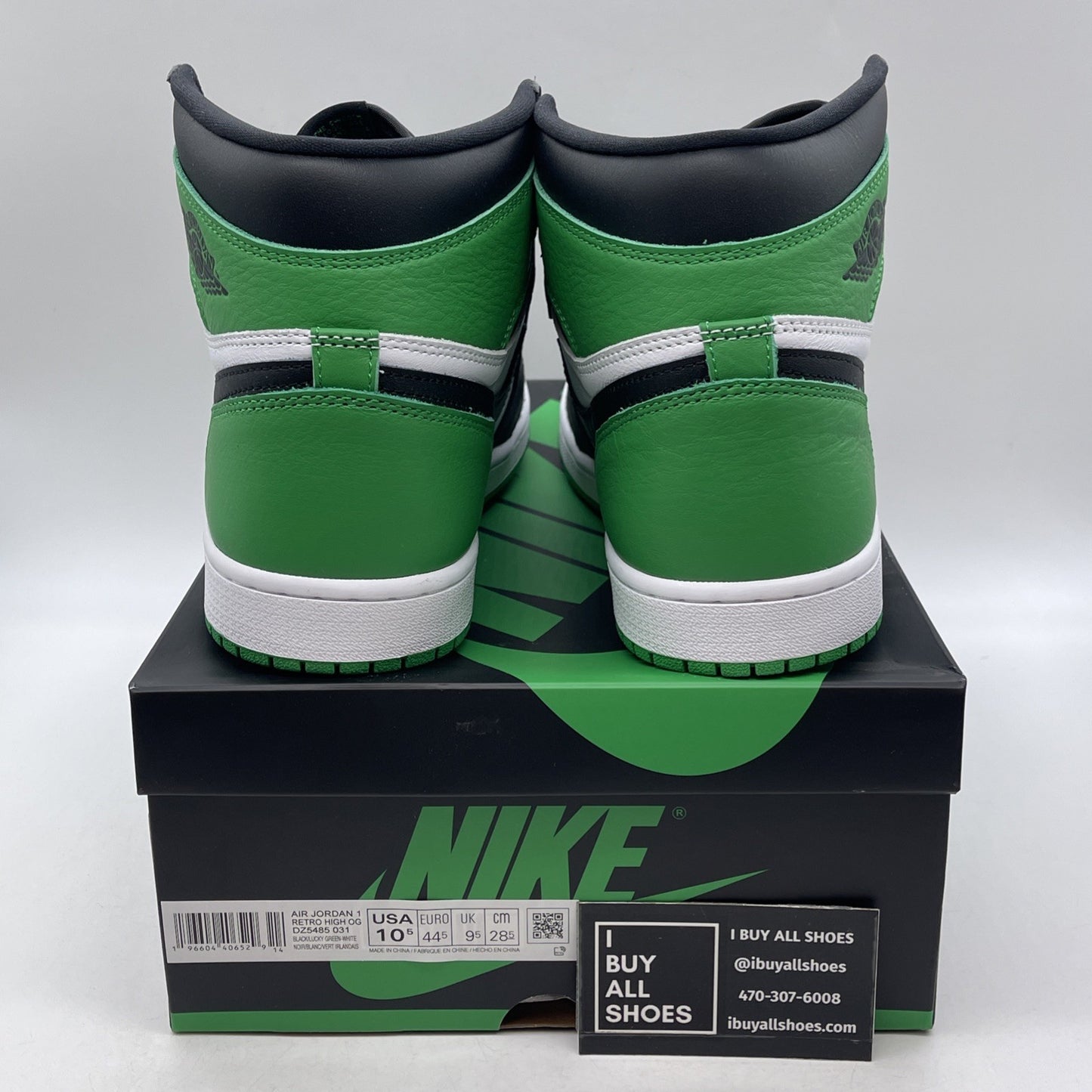 Size 10.5 - Air Jordan 1 Retro OG High Lucky Green (DZ5485-031)