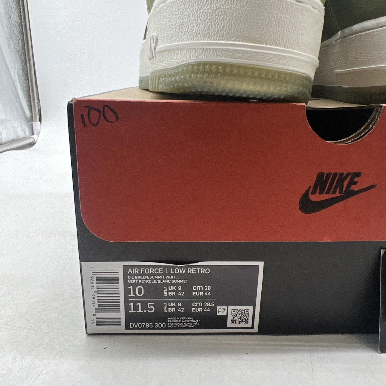Size 10 - Nike Air Force 1 Jewel Color of the Month - Oil Green (DV0785-300)