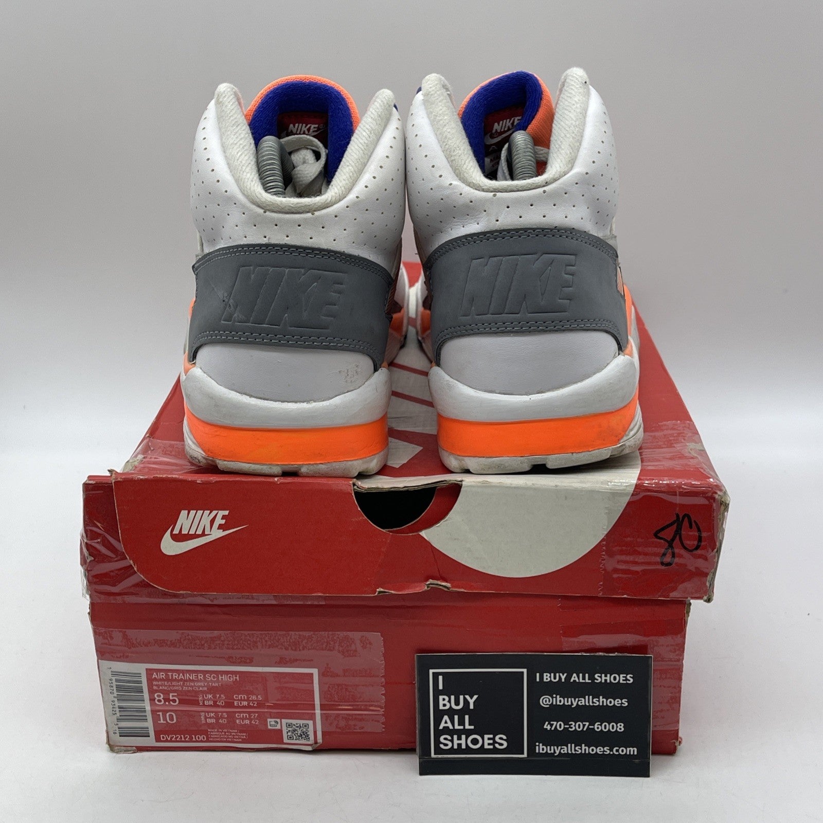 Size 8.5 - Nike Air Trainer SC Bo Jackson Grey White Leather (DV2212-100)