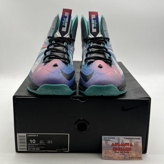 Size 10 - Nike LeBron 10 Pure Platinum (541100-008