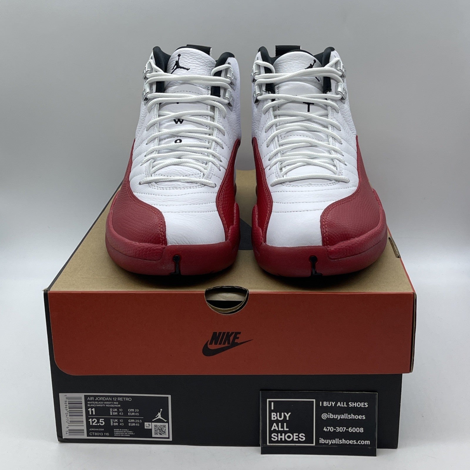 Size 11 - Air Jordan 12 Retro 2023 Mid Cherry Leather (CT8013-116)