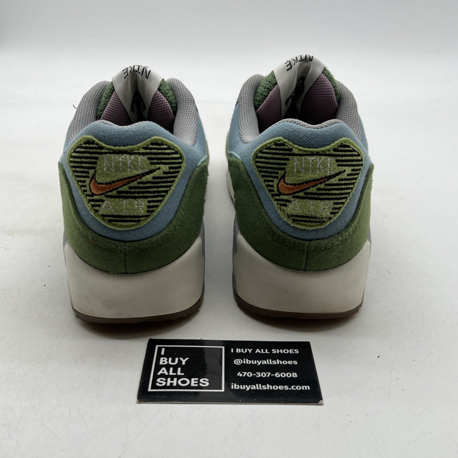 Size 10.5 - Nike Air Max 90 SE Sun Club - Worn Blue Treeline (DM0036-400)