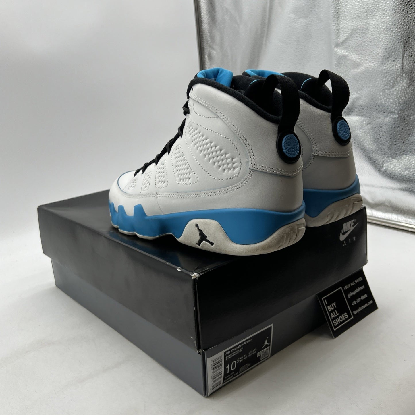 Size 10.5 - Air Jordan 9 Retro 2024 Powder Blue (FQ8992-101)
