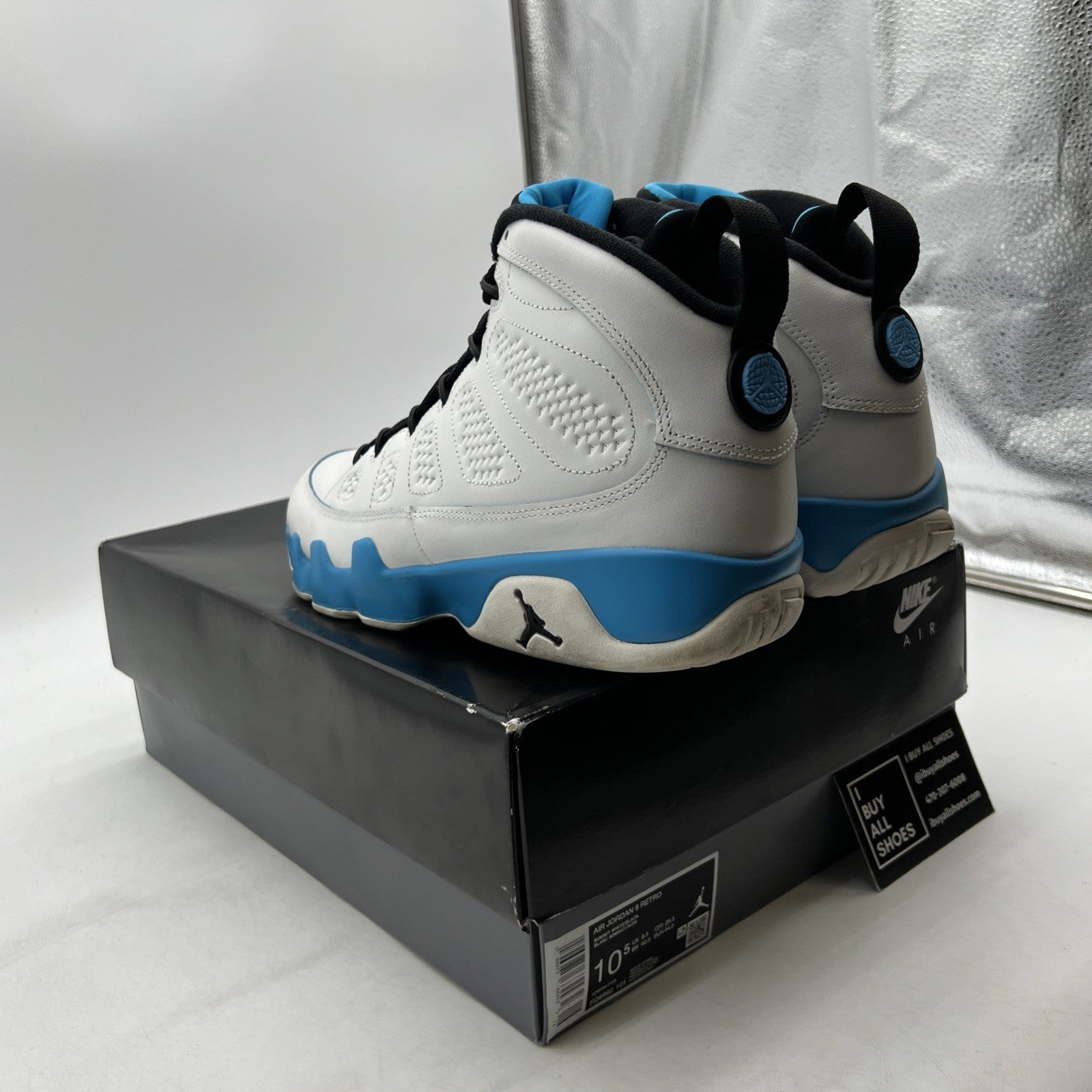 Size 10.5 - Air Jordan 9 Retro 2024 Powder Blue (FQ8992-101)